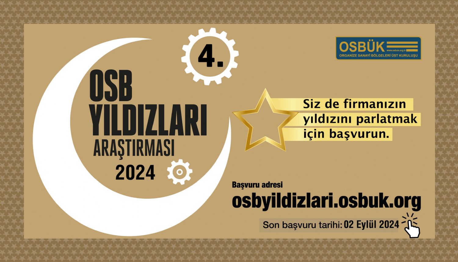OSBÜK 2024 OSB Yıldızları Araştırması Başvuruları Başlamıştır.
