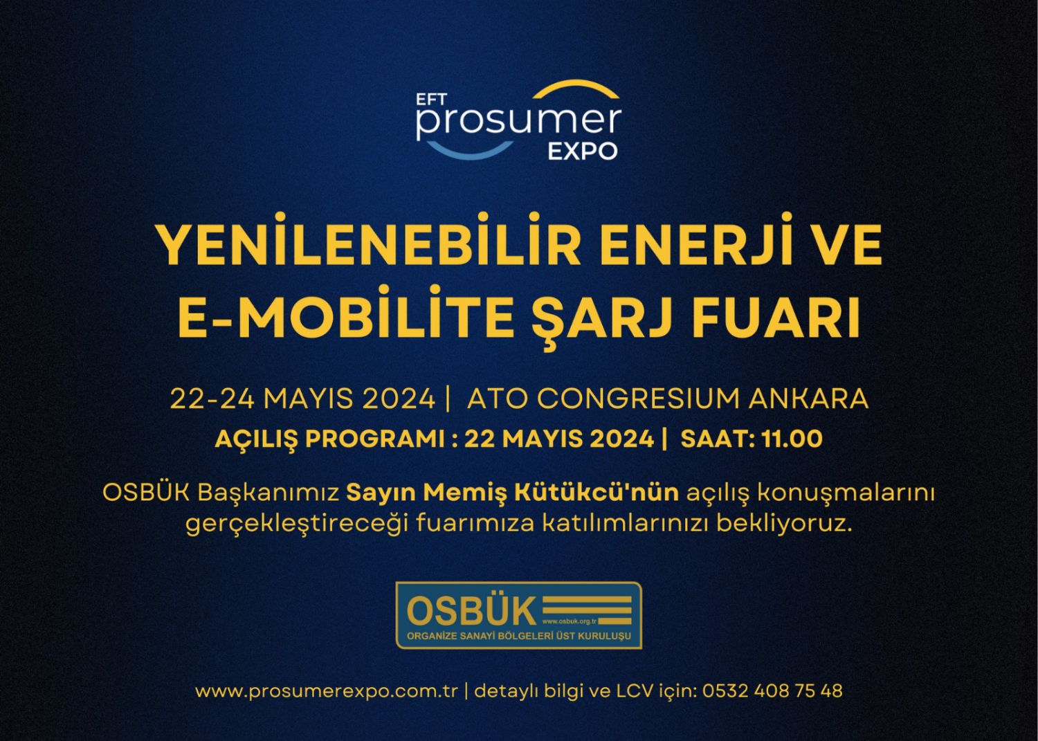 Prosumer Expo Yenilebilir Enerji ve E-Mobilite Şarj Fuarı